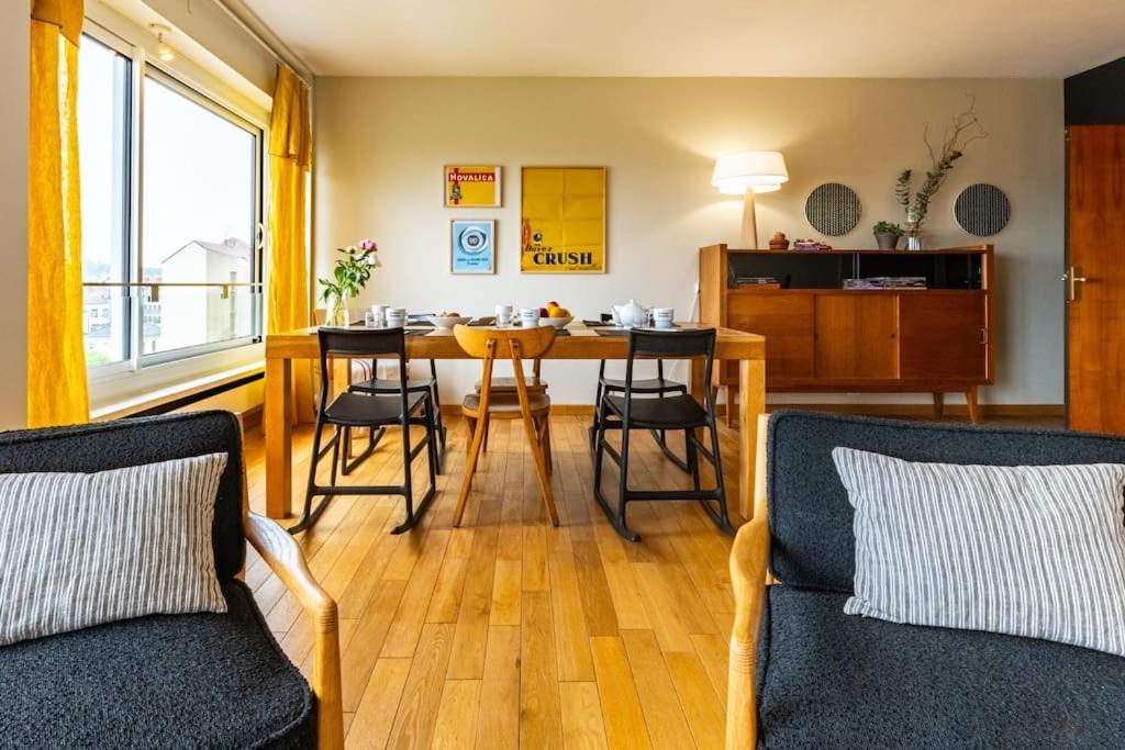 Le Skyline Lumineux , Vue Imprenable, Calme , Pk Appartement Dijon